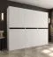 Drehtürenschrank | Weiß | 12 Drehtüren | 9 Fächer | 3 Kleiderstangen | 270 x 52 x 203 cm | hochwertig Verarbeitet | Soft-Close Funktion | Kleiderschrank