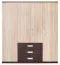 Drehtürenschrank / Kleiderschrank Sepatan 04, Farbe: Wenge / Sonoma Eiche - Abmessungen: 200 x 180 x 60 cm (H x B x T)