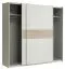 Schiebetürenschrank / Kleiderschrank Pibor 20, Farbe: Weiß / Sonoma Eiche - Abmessungen: 191 x 170 x 61 cm (H x B x T)
