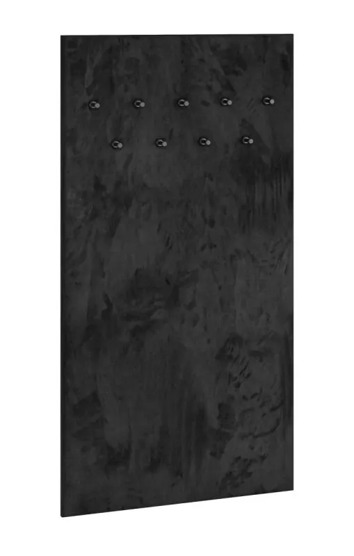 Garderobe Lautela 07, Farbe: Schwarz - Abmessungen: 153 x 80 x 3 cm (H x B x T)