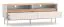 TV-Unterschrank Humboldt 07 | Beine: Metall | 2 Schubladen | Farben: Eiche Cremona  / Kaschmir | für Wohnzimmer | Maße: 154 x 40 x 55 cm | Soft-Close