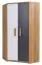92 cm breiter Kleiderschrank mit 2 Türen | Farbe: Eiche Abbildung