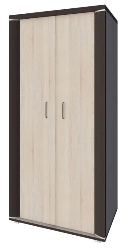 90 cm breiter Kleiderschrank mit 2 Türen | Farbe: Sonoma Eiche Abbildung