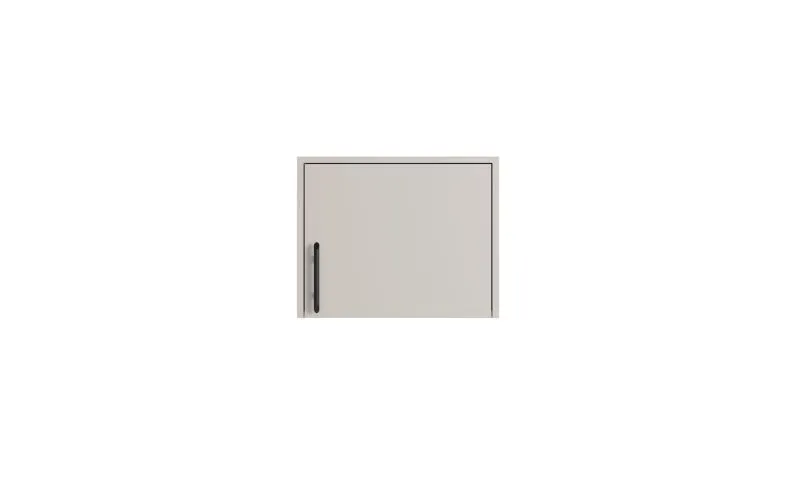 Schrankaufsatz Hannut 05, eine Tür, Farbe: Kaschmir, ein Fach, Maße: 40 x 50 x 56 cm, beidseitig montierbar
