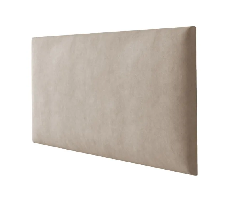 Polsterpaneele, 10er Set, Farbe: Hellbraun, Bezug: Velour, Maße: 60 x 30 cm