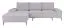 Modernes Ecksofa Westerlo 01, Farbe: Grau - Abmessungen: 92 x 286 x 172 cm (H x B x T) - Ottomane: Links