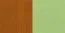Nachtkästchen Milo 10, Farbe: Erle / Grün, Kiefer Vollholz massiv - Abmessungen: 56 x 38 x 40 cm (H x B x T)