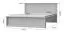 Doppelbett Lotofaga 22, Farbe: Grau / Walnuss - Liegefläche: 160 x 200 cm (B x L)