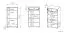 Schuhschrank Vacaville 09, Farbe: Sonoma Eiche hell - Abmessungen: 90 x 50 x 34 cm (H x B x T), mit 2 Türen, 1 Schublade und 4 Fächern