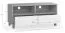 TV-Unterschrank Pantanoso 10, Farbe: Weiß / Grau - Abmessungen: 56 x 120 x 47 cm (H x B x T)