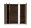 Kleiderschrank | Farbe: Eiche Dunin | 2 Spiegeltüren | inkl. LED-Beleuchtung | 223 x 60 x 210 cm | 2 Kleiderstangen | Soft-Close Funktion | 4 Fächer | 10 Fächer