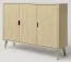 Kommode Kiefer massiv natur Aurornis 43 - Abmessungen: 104 x 142 x 40 cm (H x B x T)