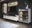Wohnzimmer - Set B Manono | 4-teilig | Farbe: Creme | LED-Beleuchtung | Soft Close System | Metallbeine