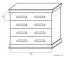 Kommode Wewak 07, Farbe: Sonoma Eiche - Abmessungen: 98 x 110 x 42 cm (H x B x T)