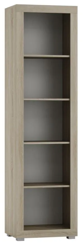 Regal Lorengau 27, Farbe: Sonoma Eiche - Abmessungen: 202 x 55 x 40 cm (H x B x T)