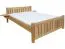 Doppelbett / Gästebett Buche massiv Vollholz natur 106, inkl. Lattenrost - Abmessung 160 x 200 cm