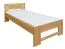 Einzelbett / Gästebett Buche massiv Vollholz natur 111, inkl. Lattenrost - Abmessung 90 x 200 cm (B x L)