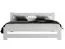 Schlichtes Jugendbett Segudet 18, Kiefer Vollholz massiv, Farbe: Weiß - Liegefläche: 160 x 200 cm (B x L)