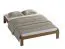 Schlichtes Jugendbett Erts 19, Kiefer Vollholz massiv, Farbe: Eiche - Liegefläche: 140 x 200 cm (B x L)