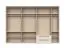 Kleiderschrank / Drehtürenschrank mit sieben Türen Neiafu 82, Farbe: Kaschmir, zwei Schubladen, Soft-Close-Funktion, vier Kleiderstangen, Maße: 226 x 322 x 60 cm