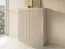 Kommode / Highboard mit Soft-Close-Funktion Finghall 08, Farbe: Beige, Front gerillt, hängend montierbar, ABS-Kantenschutz, Maße: 127 x 103,5 x 39 cm