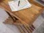Kleiner Klapptisch / Beistelltisch aus Sheesham Massivholz, Farbe: Sheesham - Abmessungen: 57 x 40 x 60 cm (H x B x T), mit abnehmbaren Tablett