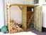 Kaminholzunterstand mit Schrank - Abmessungen: 65 x 200 x 193 cm (L x B x H)