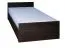 Einzelbett / Gästebett Corrientes 11 inkl. Bodenplatte, Farbe: Wenge - 90 x 200 cm (B x L)