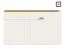 Oberer LED-Rahmen für Drehtürenschrank / Kleiderschrank Gataivai und Anbaumodule, 2er Set, Farbe: Walnuss - Breite: 136 cm