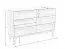 Schlafzimmer - Set M Engordany | 5-teilig | Farbe: Walnuss | Buche Vollholz massiv | lackiert | 2 Nachtkommode | 1 Doppelbett | 1 Kommode | 1 Kleiderschrank | zeitloses Design