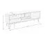 Wohnzimmer - Set K Engordany | 3-teilig | Farbe: Walnuss | Buche Vollholz massiv | lackiert | 1 Kommode | 1 TV-Schrank | 1 Vitrine