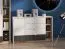 Modernes Jugendzimmer Kinderzimmer - Set D Mackinac, 6-teilig, Farbe: Weiß / Eiche / Grafit matt, Griffe: Metall, ABS-Kantenschutz, aus hochwertigen Material, mit Soft-Close System