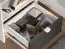 Modernes Jugendzimmer Kinderzimmer - Set D Mackinac, 6-teilig, Farbe: Weiß / Eiche / Grafit matt, Griffe: Metall, ABS-Kantenschutz, aus hochwertigen Material, mit Soft-Close System
