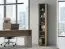 Regal Cianjur 08, Farbe: Eiche / Weiß - Abmessungen: 209 x 40 x 40 cm (H x B x T)