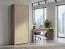 Schrank Cianjur 14, Farbe: Eiche / Weiß - Abmessungen: 209 x 60 x 40 cm (H x B x T)