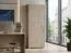Schrank Cianjur 14, Farbe: Eiche / Weiß - Abmessungen: 209 x 60 x 40 cm (H x B x T)