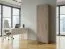 Schrank Cianjur 15, Farbe: Eiche / Weiß - Abmessungen: 209 x 50 x 40 cm (H x B x T)