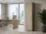 Schrank Cianjur 16, Farbe: Eiche / Weiß - Abmessungen: 209 x 40 x 40 cm (H x B x T)