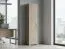 Schrank Cianjur 16, Farbe: Eiche / Weiß - Abmessungen: 209 x 40 x 40 cm (H x B x T)