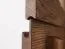 Vitrine Fazenda 21, Farbe: Dunkelbraun, Eiche teilmassiv – 135 x 61 x 41 cm (H x B x T)
