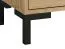 Kommode Pandrup 03, Farbe: Eiche - Abmessungen: 94 x 70 x 34 cm (H x B x T), mit 2 Türen, 1 Schublade und 4 Fächern