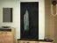 Garderobe Lautela 07, Farbe: Schwarz - Abmessungen: 153 x 80 x 3 cm (H x B x T)