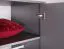 Kleiderschrank mit schlichten Design Hannut 40, Farbe: Anthrazit - Abmessungen: 190 x 100 x 56 cm (H x B x T)