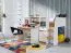 Funktionsbett / Kinderbett / Hochbett - Kombination mit Bettkasten und Schreibtisch Machico 01, Farbe: Eiche Riviera / Weiß - Liegefläche: 90 x 200 cm (B x L)