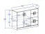 Kinderzimmer - Kommode Fabian 08, Farbe: Eiche Hellbraun / Weiß - 93 x 120 x 40 cm (H x B x T)