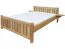 Buche Massivholz Bettgestell 160 x 200 cm Natur Abbildung