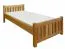 Kinderbett 90 x 200 cm | Massivholz: Buche | Natur Lackiert Abbildung