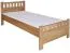 Bettrahmen für Kinder / Kinderbett 100 x 200 cm | Massivholz: Buche | Natur Lackiert Abbildung