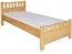Kinderbett 80 x 200 cm | Massivholz: Kiefer | Natur Lackiert Abbildung