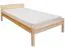 Kinderbett 80 x 200 cm | Massivholz: Kiefer | Natur Lackiert Abbildung